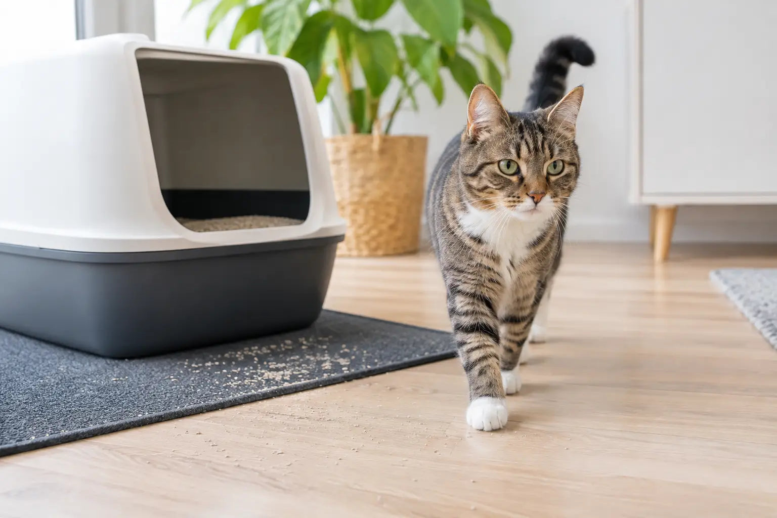 How Stop Cat Litter Tracking Around Your Home