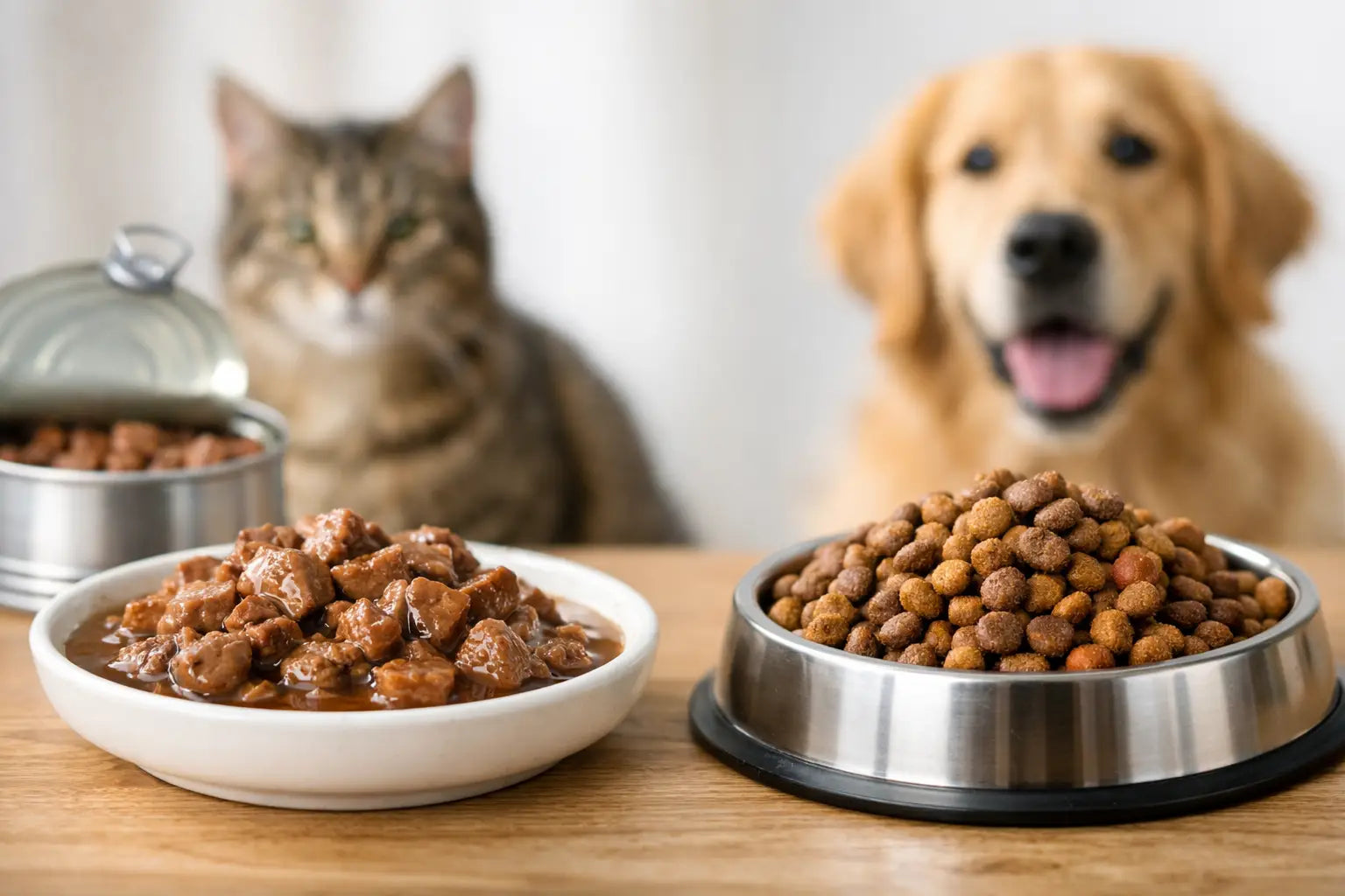 Wet Food vs Dry Food for Pets