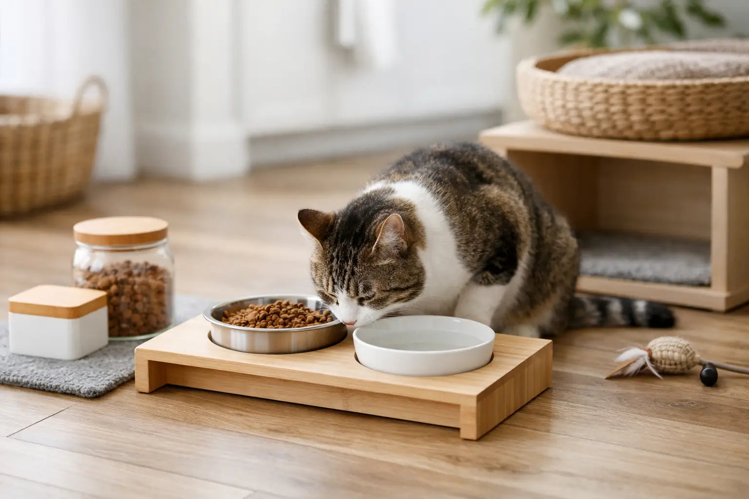 Cat Feeding Station Guide for Tidy Homes