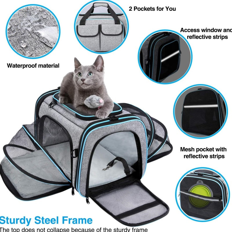 Approved Large Soft-Sided Pet Travel Carrier - Pet Mode 