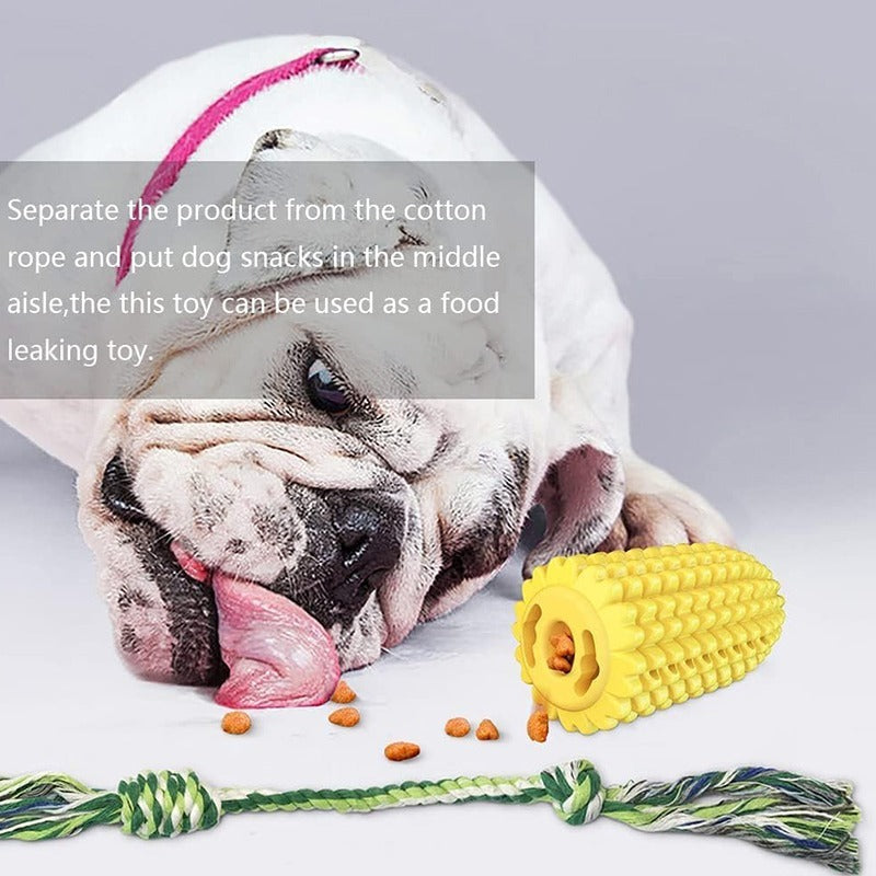 Durable Dog Chew Toy – Teeth Cleaning Corn Cob Toy for Small, Medium & Large Dogs