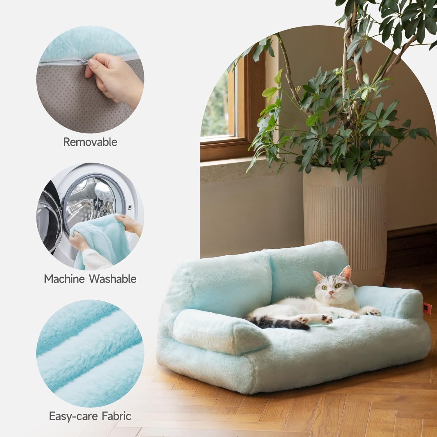 Plush Cat Bed for Indoor Cats - Pet Mode 