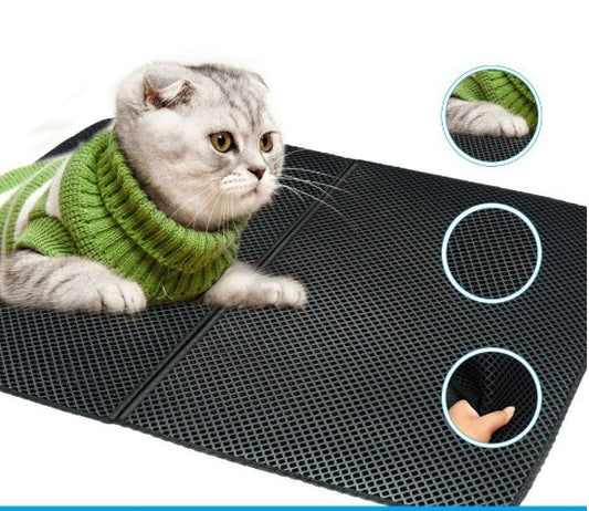 Waterproof Double-Layer EVA Cat Litter Mat - Pet Mode 