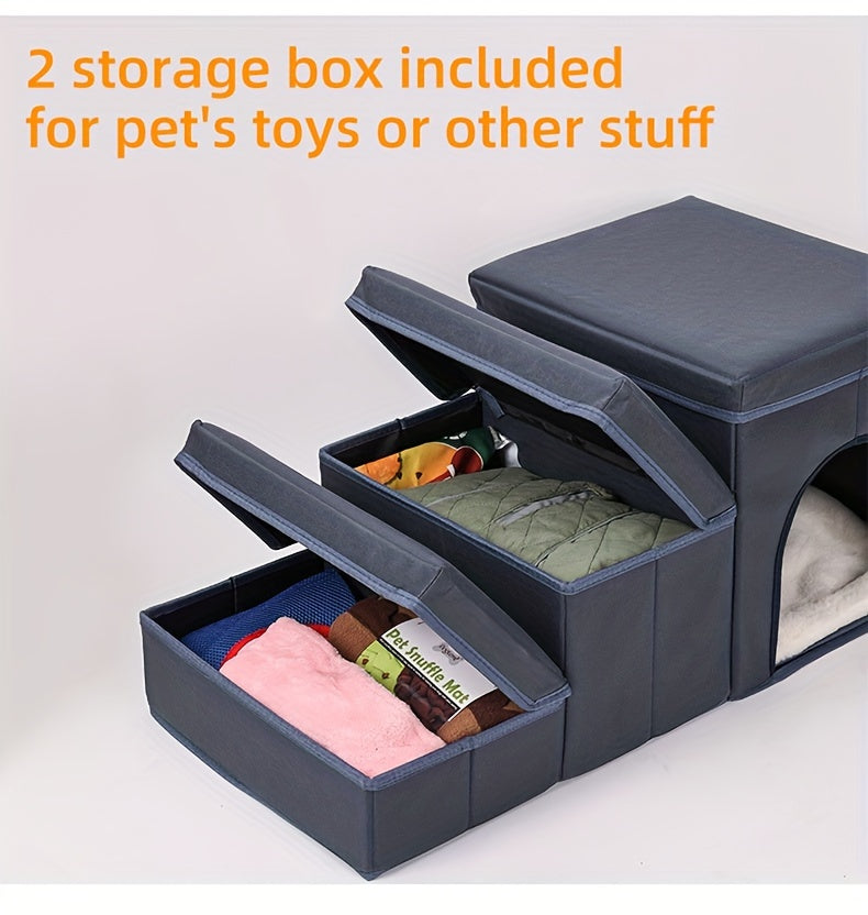 Foldable Dog Stairs With Storage - Pet Mode 