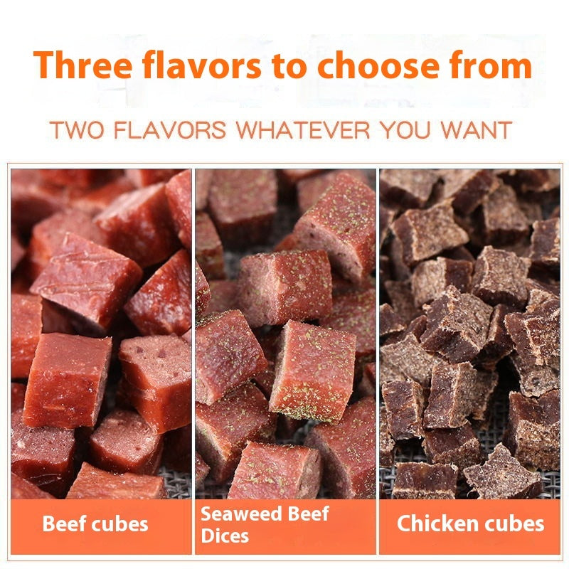 Dog Snacks – Dried Beef & Chicken Cubes - Pet Mode 