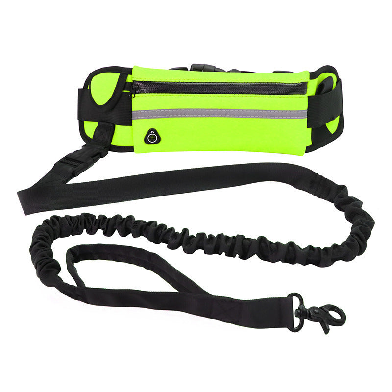 Adjustable Shock-Absorbing Bungee Leash with Waist Belt - Pet Mode 