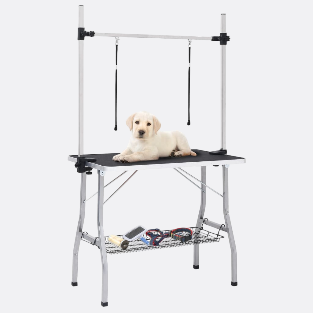 Adjustable Grooming Table for Dogs with 2 Loops - Pet Mode 