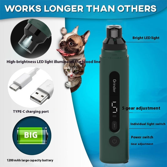 Electric Dog Nail Grinder - Pet Mode 