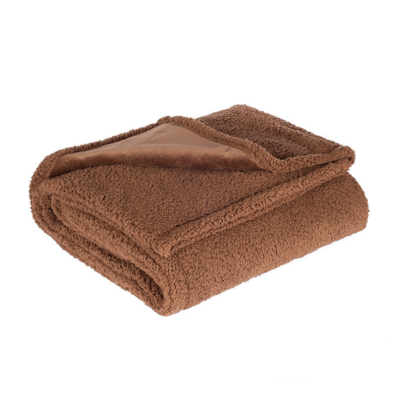 Flannel Cotton Wool Sherpa Pet Blanket