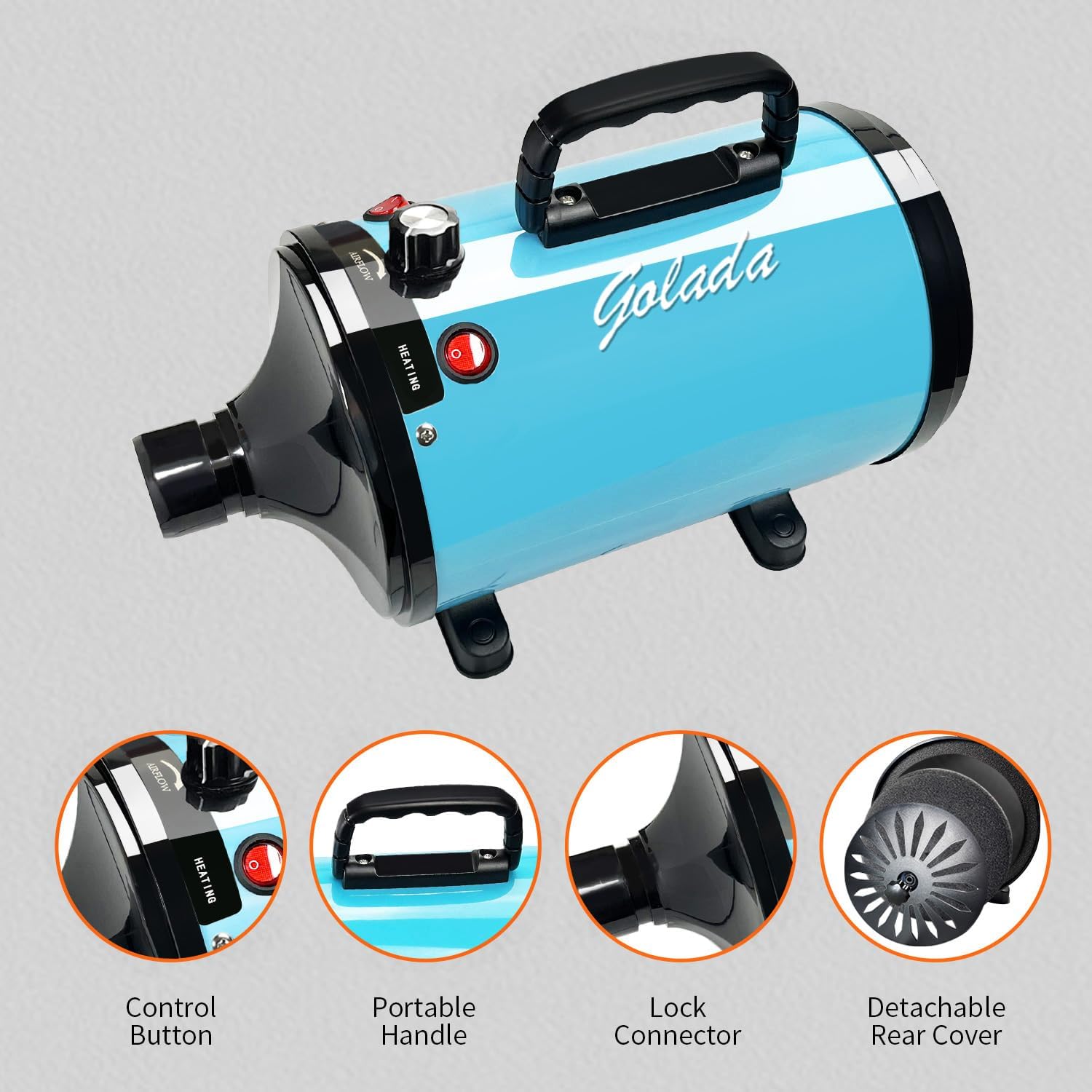 Professional Pet Grooming Blow Dryer - Pet Mode 