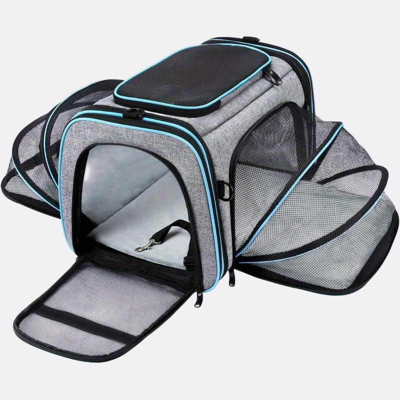 Expandable Pet Carrier Bag | Foldable Travel Carrier for Cats & Small Dogs - Pet Mode 
