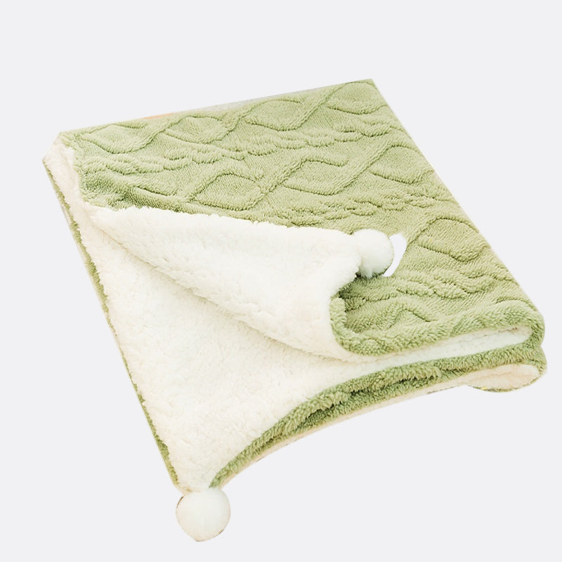 Pet Blanket – Ins Style Solid Color Mat for Cats & Dogs