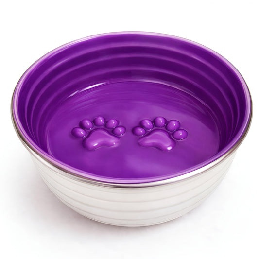 The Poppy Collection Dog Bowl - Violet - Pet Mode 