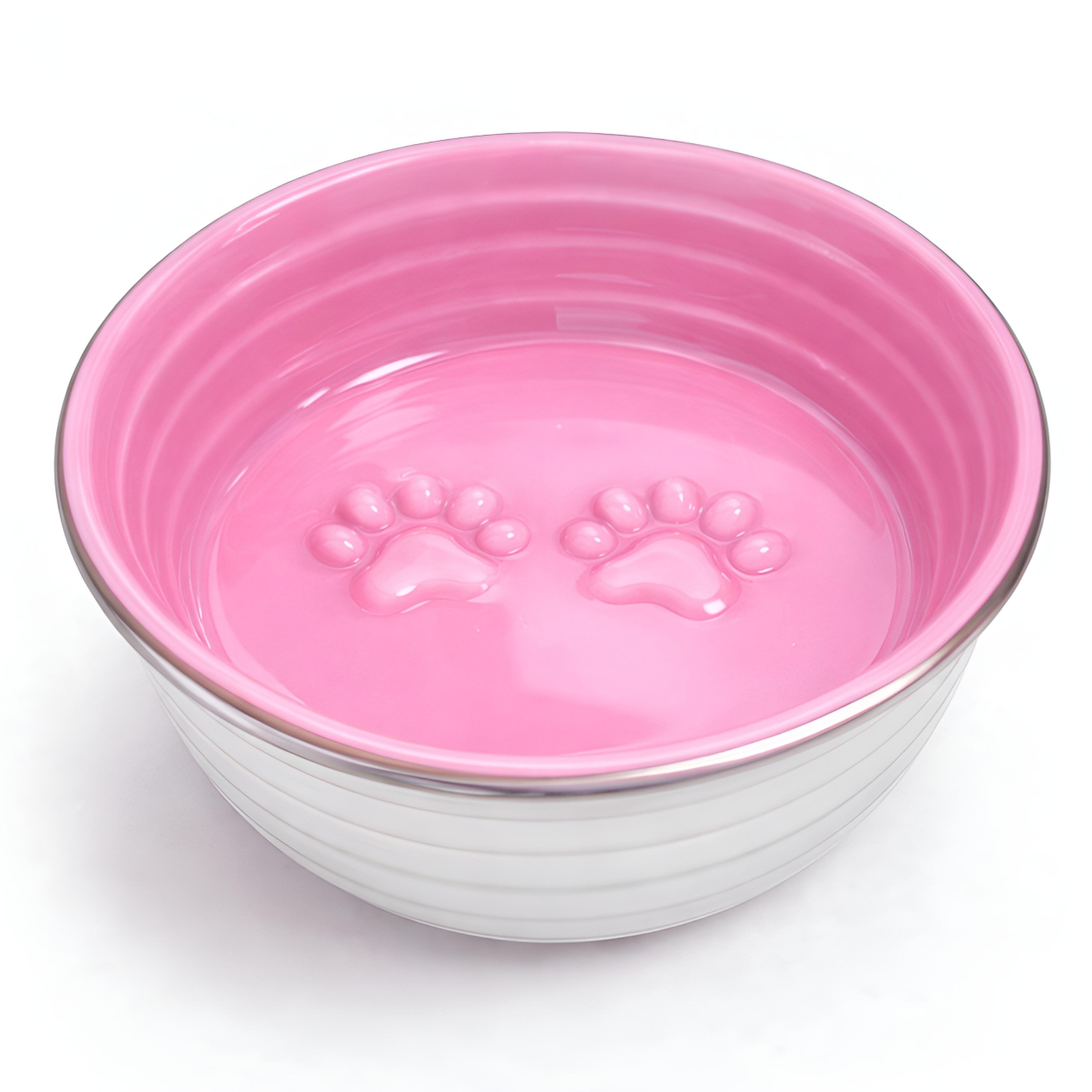 The Poppy Collection Dog Bowl - Pink - Pet Mode 