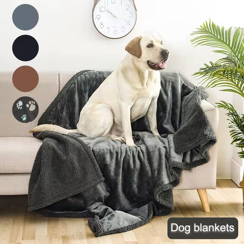 Flannel Cotton Wool Sherpa Pet Blanket