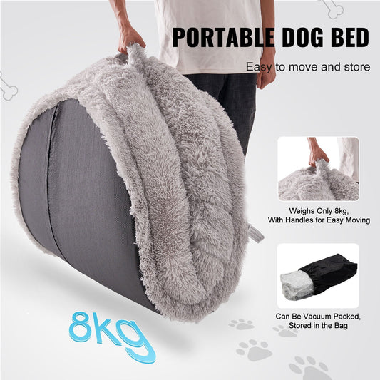 Human Size Dog Bed With Washable PV Velvet Cover - Pet Mode 
