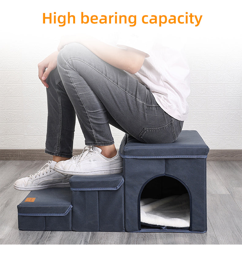 Foldable Dog Stairs With Storage - Pet Mode 