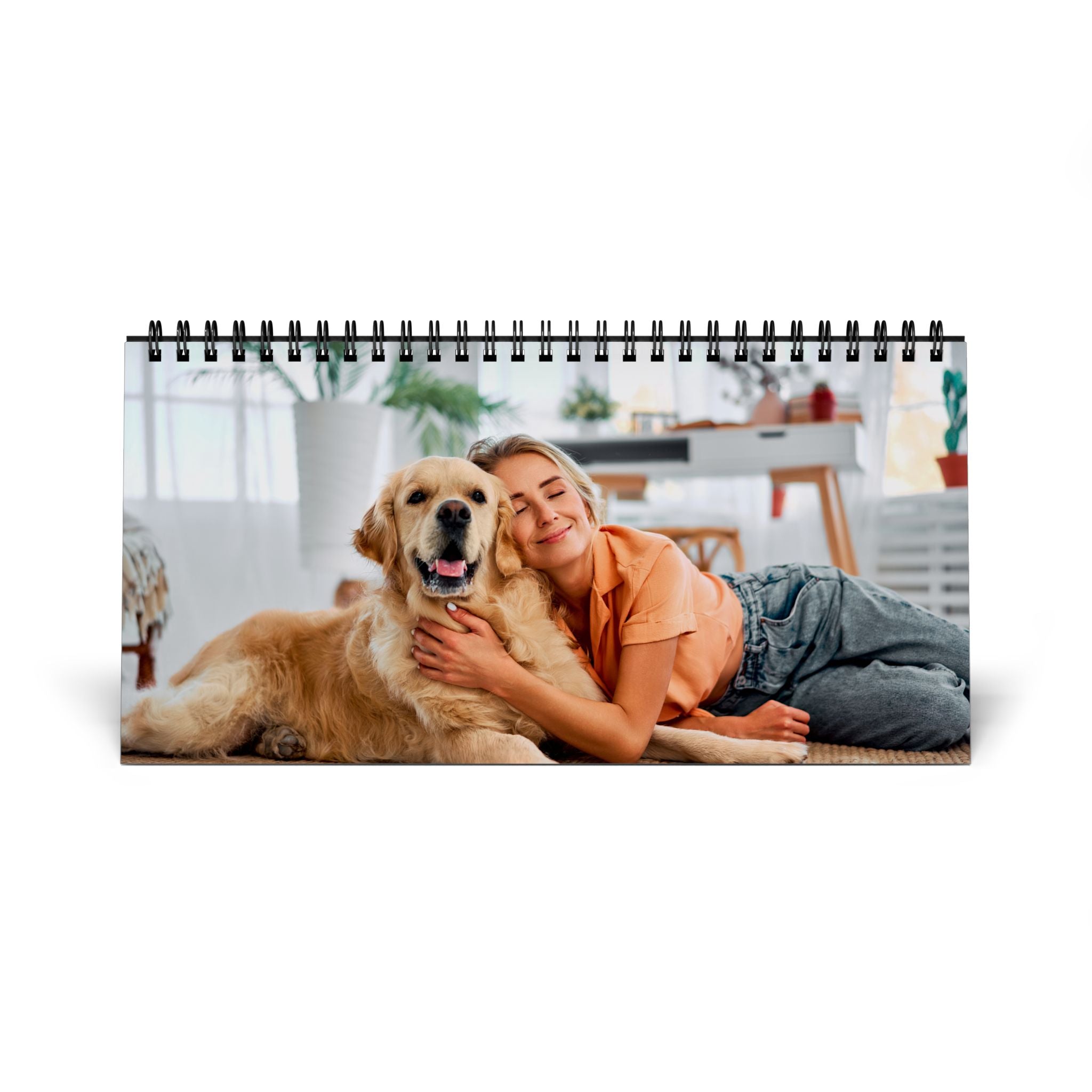 2026 Simplex Desk Calendar – Horizontal Photo Grid Planner