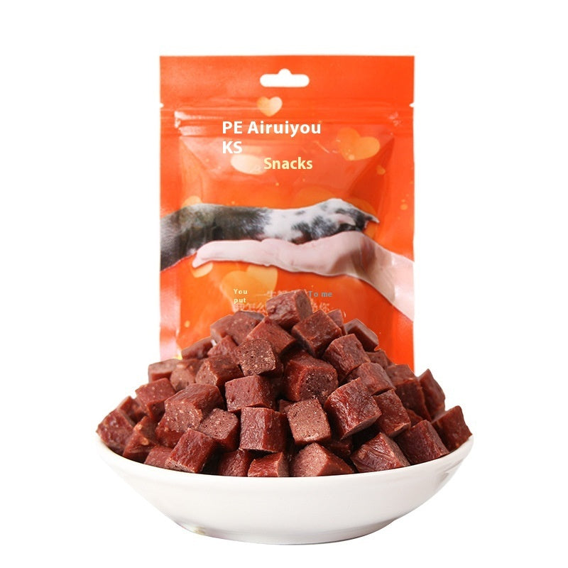 Dog Snacks – Dried Beef & Chicken Cubes - Pet Mode 