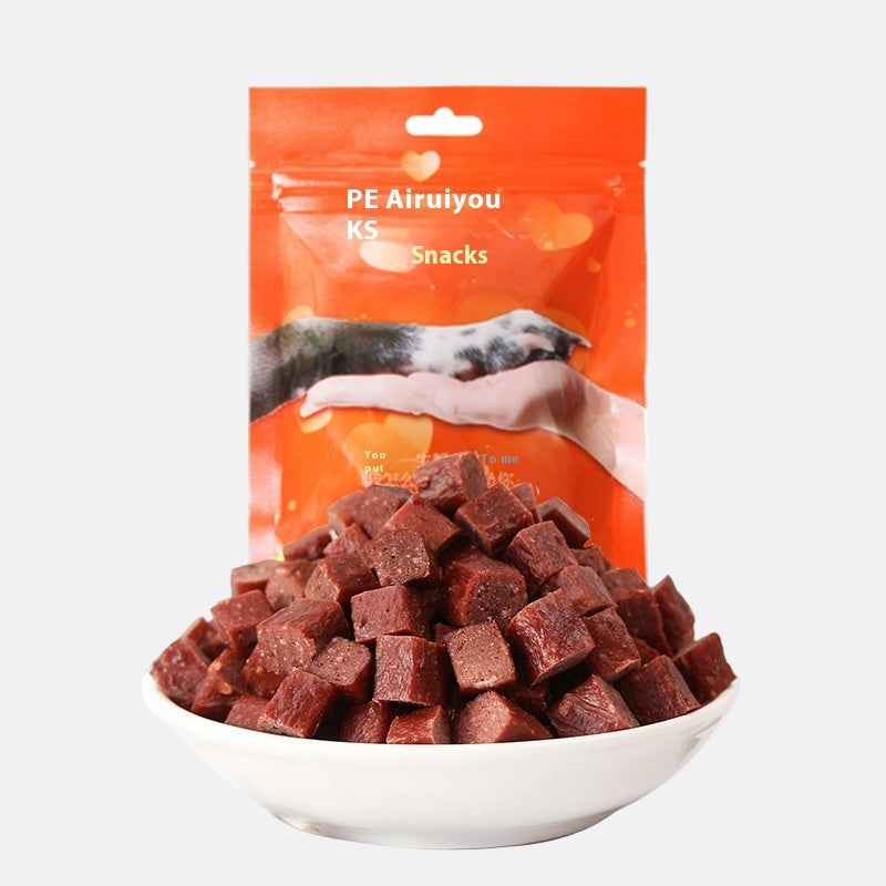 Dog Snacks – Dried Beef & Chicken Cubes - Pet Mode 