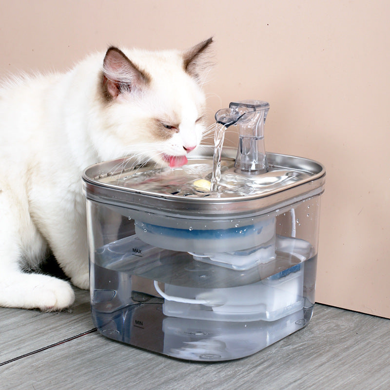 Pet Stainless Steel Automatic Circulation Water Dispenser – 2L