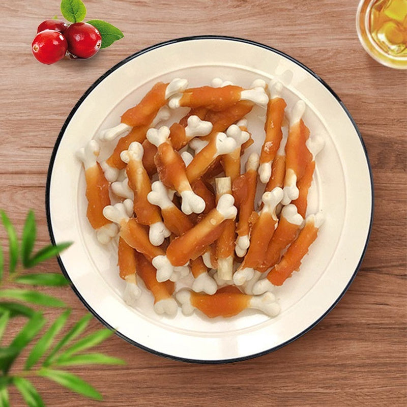 Chicken Wrapped Around Milk Bones - Pet Mode 