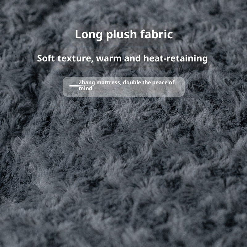 Embossed Velvet Thick Square Pet Mat