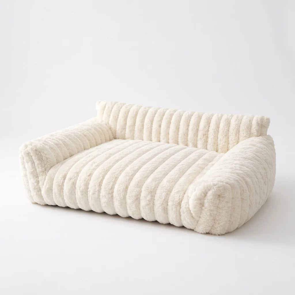 Luxury Corduroy Pet Sofa Bed for Dogs & Cats
