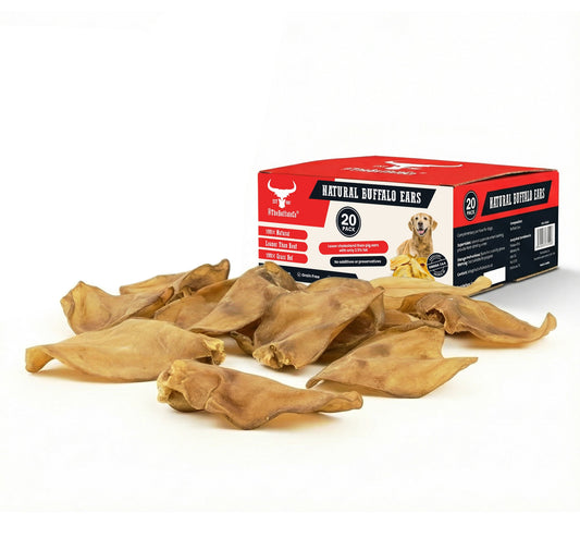 Buffalo Ears - Dog Treats - 20 Ears Box - Pet Mode 