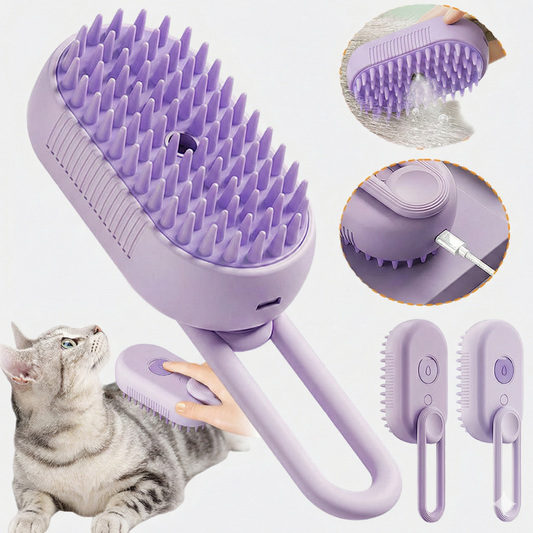 Cat & Dog Steam Grooming Brush - Pet Mode 