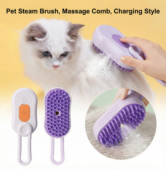 Cat & Dog Steam Grooming Brush - Pet Mode 