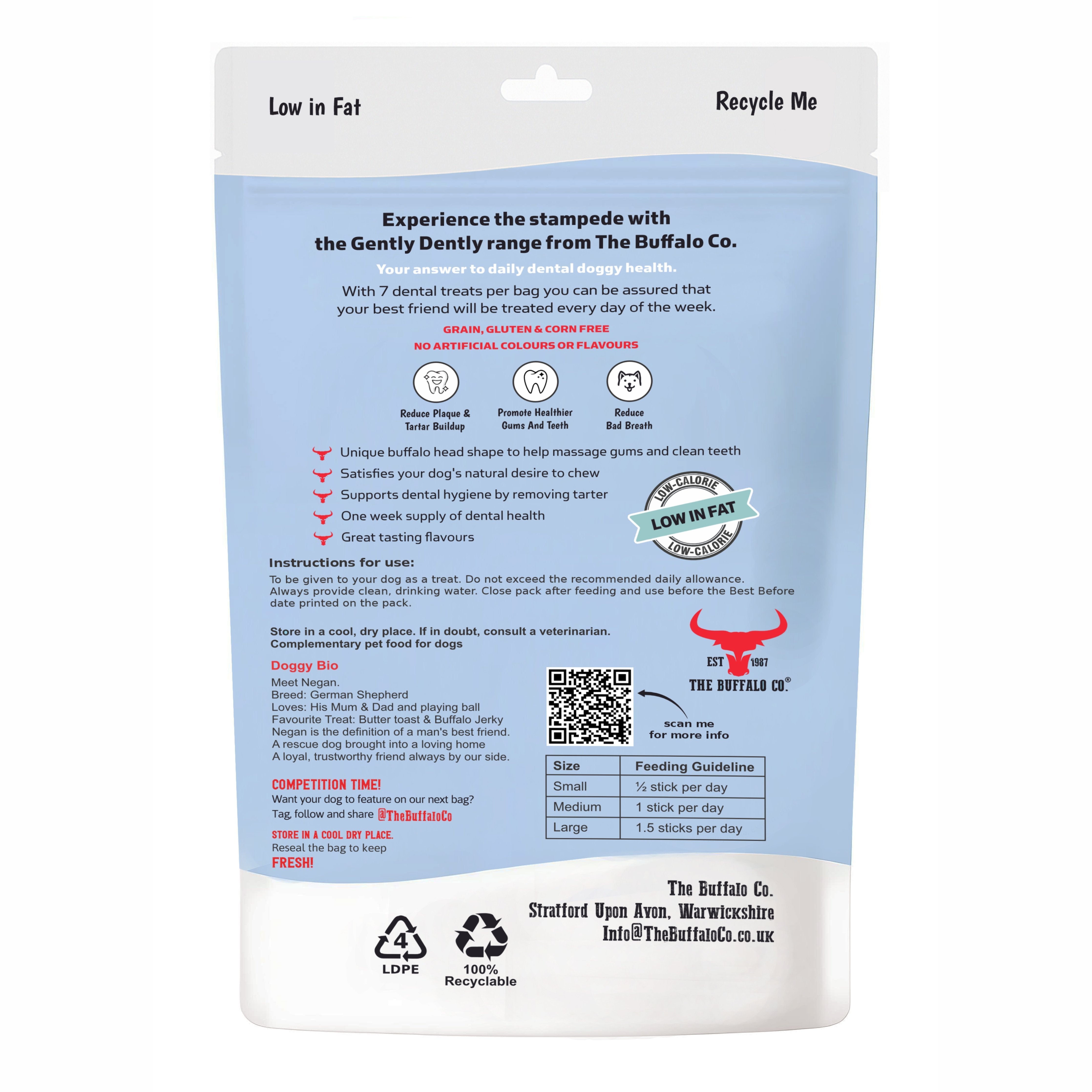 Gently Dently- Chicken Dental Treats for Dogs 175g - Pet Mode 