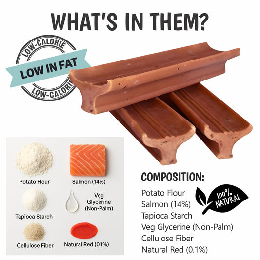 Gently Dently- Salmon Dental Treats for Dogs 175g - Pet Mode 