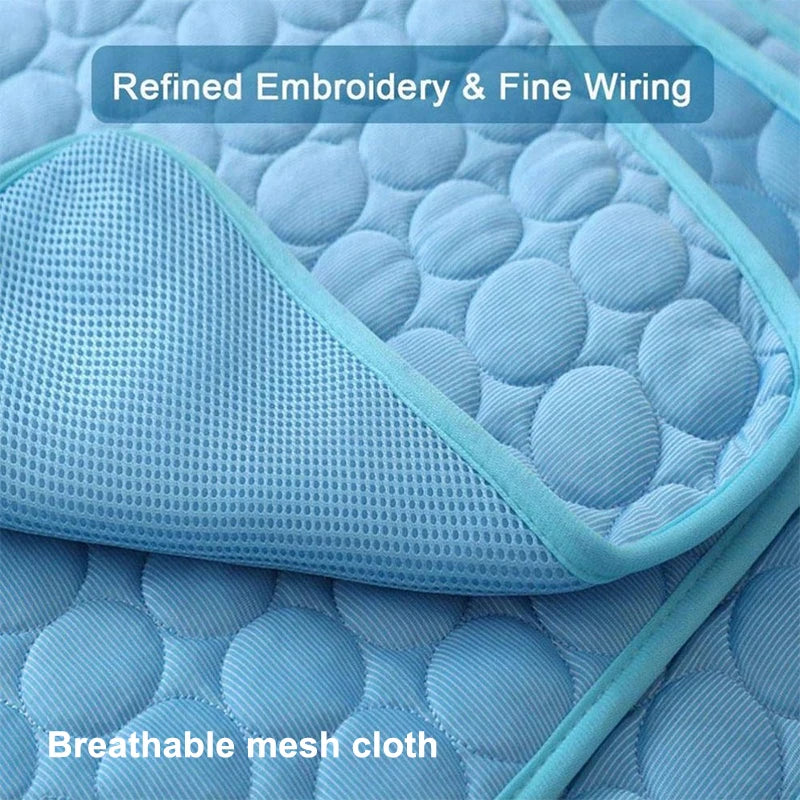 Summer Pet Cooling Mat Self Cooling Pad for Dog and Cat Waterproof - Pet Mode 