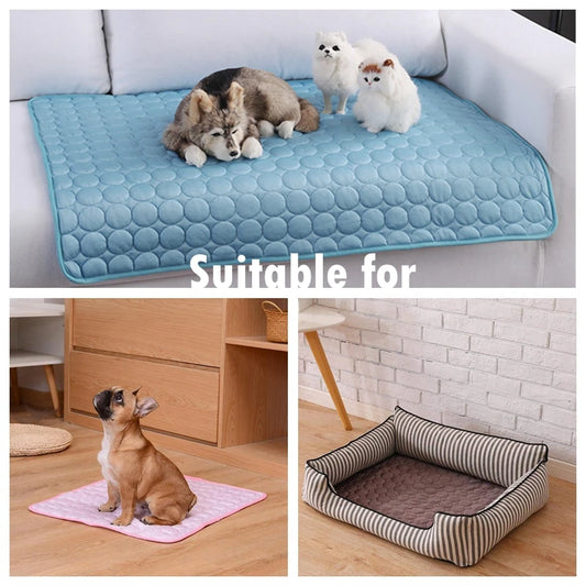 Summer Pet Cooling Mat Self Cooling Pad for Dog and Cat Waterproof - Pet Mode 
