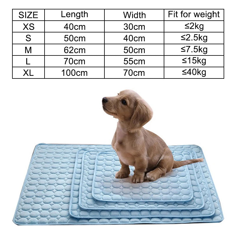 Summer Pet Cooling Mat Self Cooling Pad for Dog and Cat Waterproof - Pet Mode 