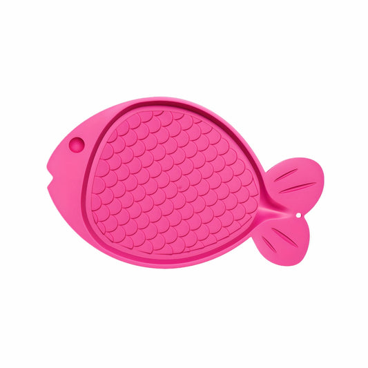 Spill-Proof Cat Feeding Mat - Pink - Pet Mode 