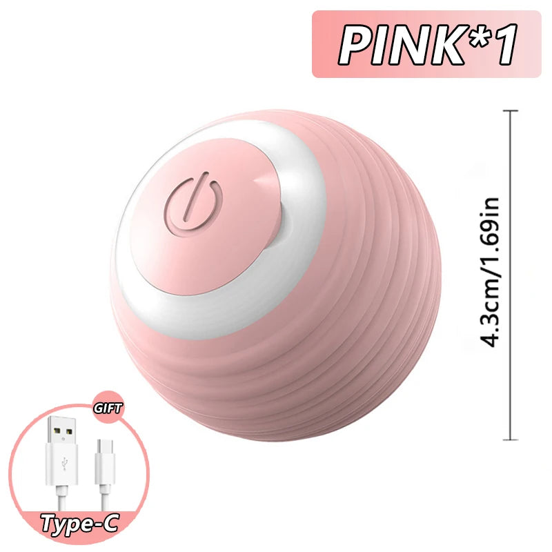 Speedy Tail 2.0 Interactive Cat Toy | Smart Automatic Rolling Ball with Moving Tail - Pet Mode 