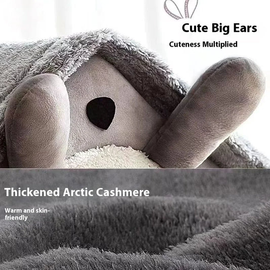 Cosy Pet House Bed for Cats & Small Dogs | Soft Washable Fleece - Pet Mode 
