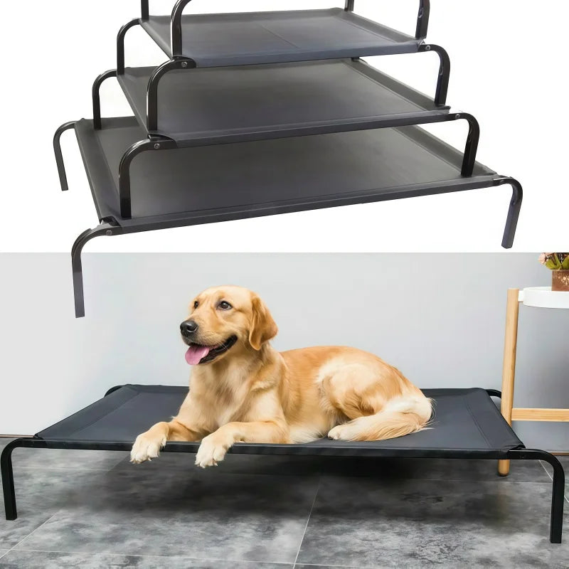 Elevated Cooling Dog Bed | Breathable Raised Mesh Pet Cot for Indoor & Outdoor Use - Pet Mode 