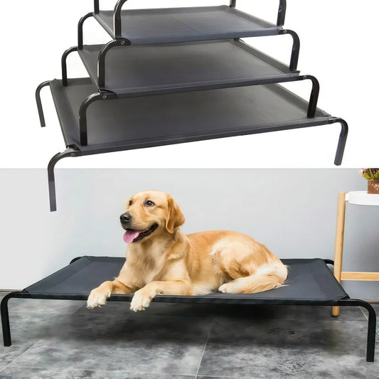 Elevated Cooling Dog Bed | Breathable Raised Mesh Pet Cot for Indoor & Outdoor Use - Pet Mode 