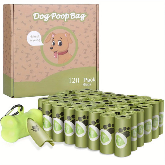 Biodegradable Dog Poop Bags | Leak-Proof Unscented Waste Bags (8 Rolls) - Pet Mode 