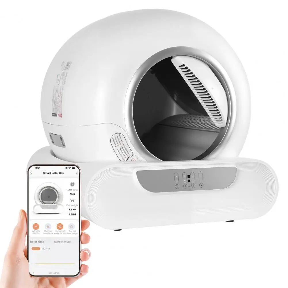 Smart Self-Cleaning Cat Litter Box with APP Control & Advanced Odor Removal