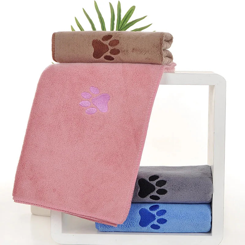 Quick-Dry Dog & Cat Towel | Ultra Absorbent Pet Bath & Paw Drying Cloth