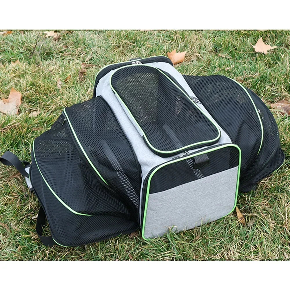 Expandable Pet Carrier Bag | Foldable Travel Carrier for Cats & Small Dogs - Pet Mode 