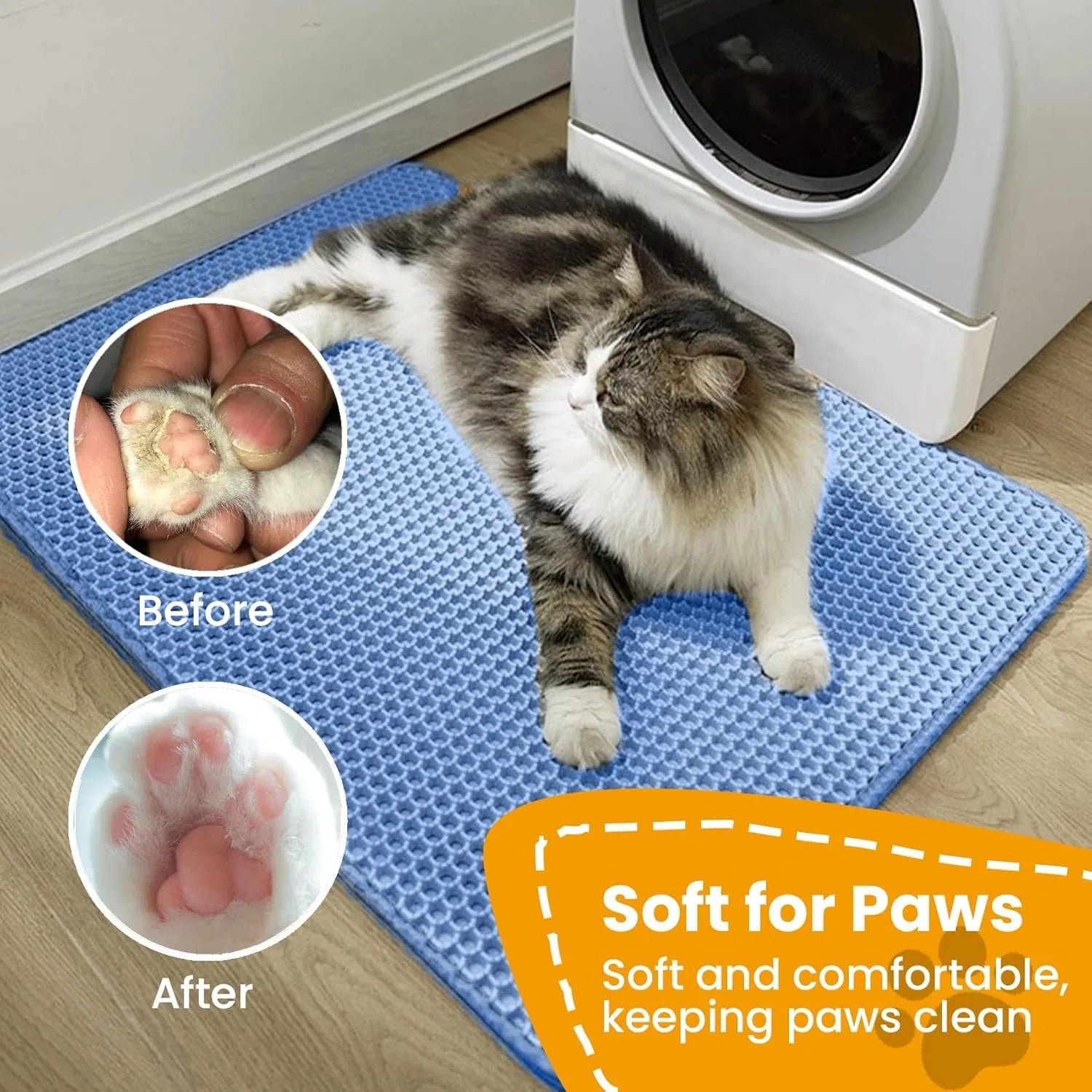 Waterproof Double Layer Cat Litter Mat - Pet Mode 