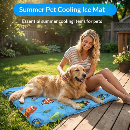 Self-Cooling Pet Mat | Leak-Proof Gel Cooling Pad for Dogs & Cats - Pet Mode 