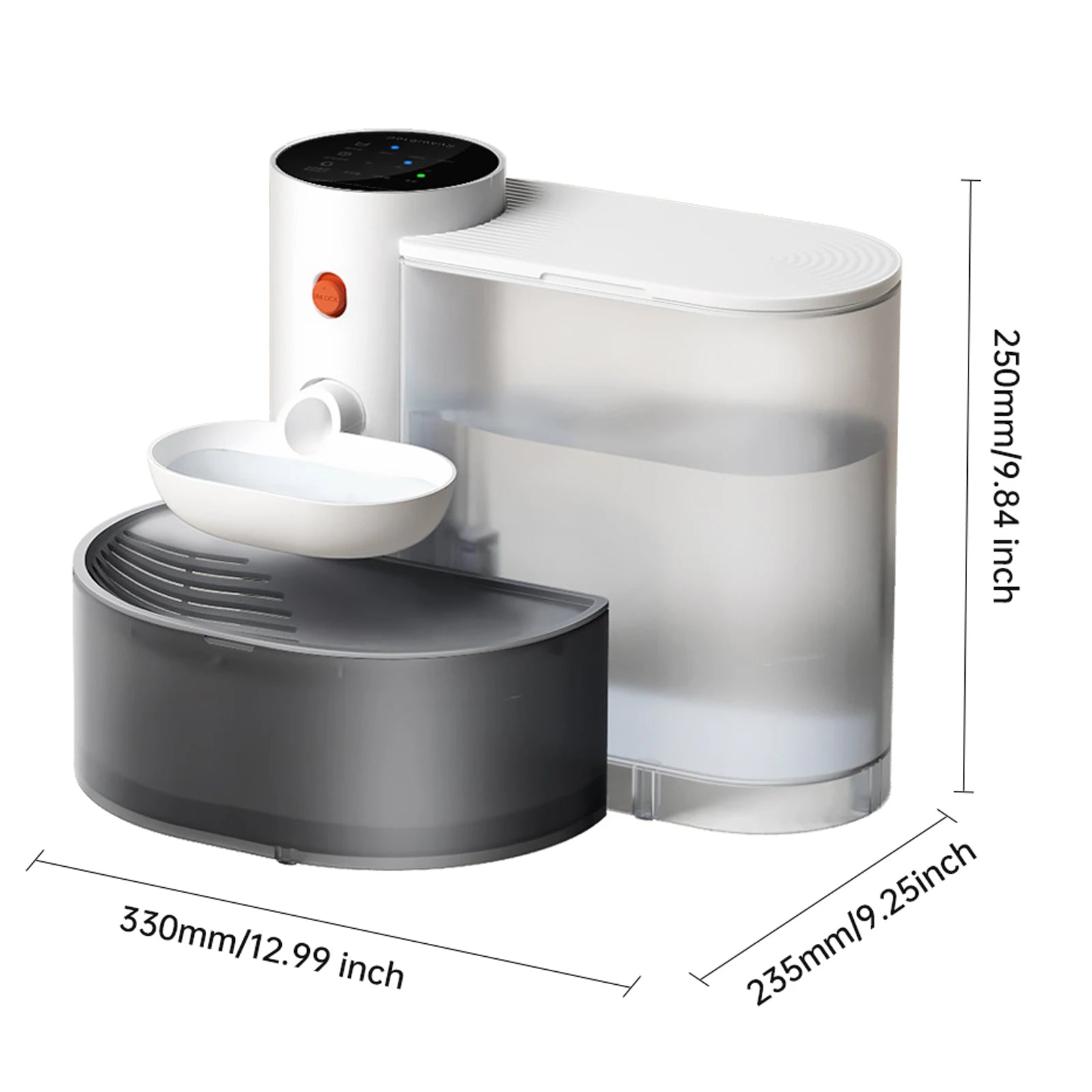 Automatic Cordless Pet Water Fountain – 3000ML Smart Water Dispenser - Pet Mode 