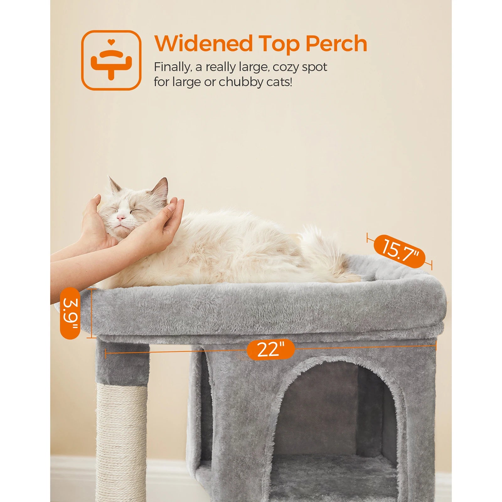 Cat Tree - Scratching Post, 84 cm  for Large Cats - Pet Mode 