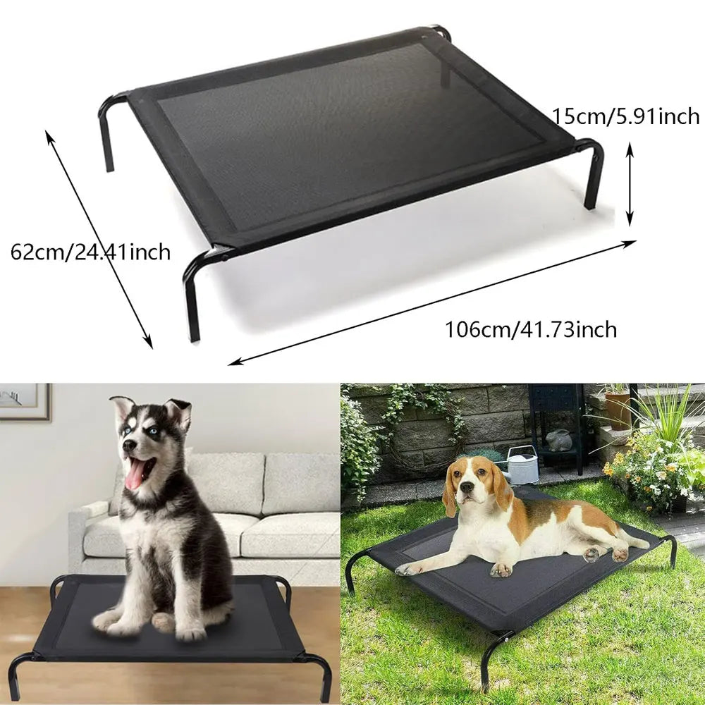 Elevated Cooling Dog Bed | Breathable Raised Mesh Pet Cot for Indoor & Outdoor Use - Pet Mode 
